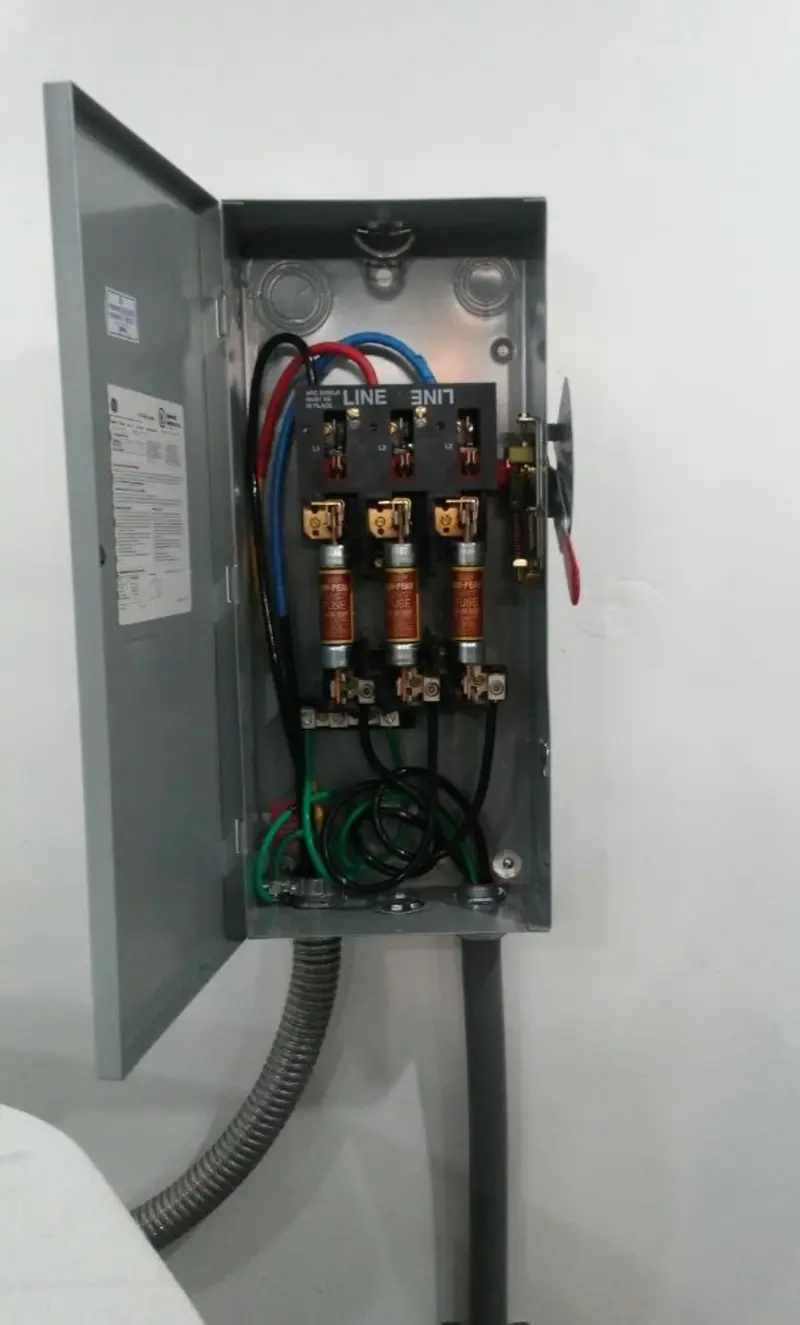 Three-phase disconnect switch installed for Electrical Wiring & Rewiring in Las Vegas